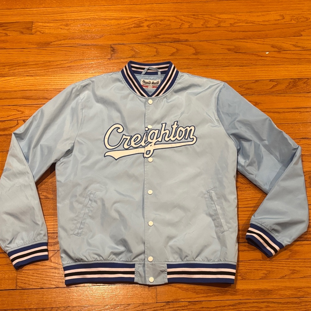 Creighton Light Blue Bomber Jacket